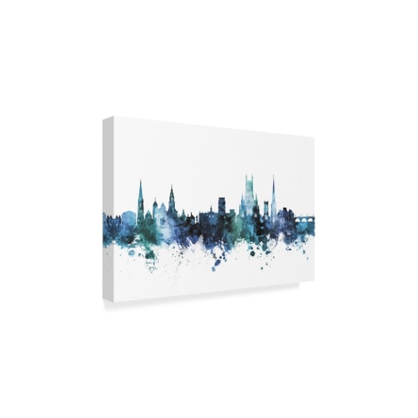 Michael Tompsett 'Worcester England Skyline Blue' Canvas Art,22x32